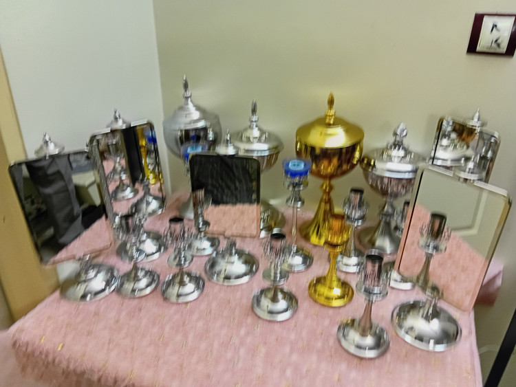 آینه و شمعدان فلزی کد ۱۱۰