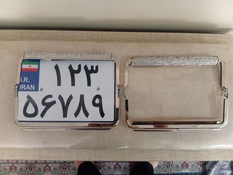 قاب فلزی پلاک موتور محب ۱۱۰